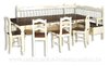 Essecke Essgruppe Tischgruppe Esszimmermöbel Massiv Landhausstil Zweifarbig Vollholz