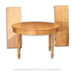 Esstisch Kulissentisch Holztisch ausziehbar Rund Massivholz Landhausstil Weichholz