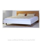 Bett Doppelbett 180x200 Modernes Design Eiche Massivholz Lackiert Vollholz Maßanfertigung