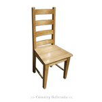 Stuhl Küchenstuhl Holzstuhl Fichte mit hohe Rückenlehne Massivholz Landhausstil